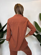 Bella Dahl Shirttail Button Down Autumn Amber