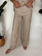 Fresh Laundry Foldover Linen Pant