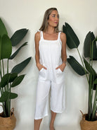 Bobi Crop Wide Leg Overalls