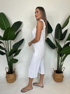 Bobi Crop Wide Leg Overalls