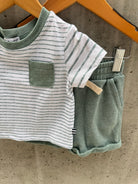 Splendid Infant Boy Seaspray Stripe Tee Set