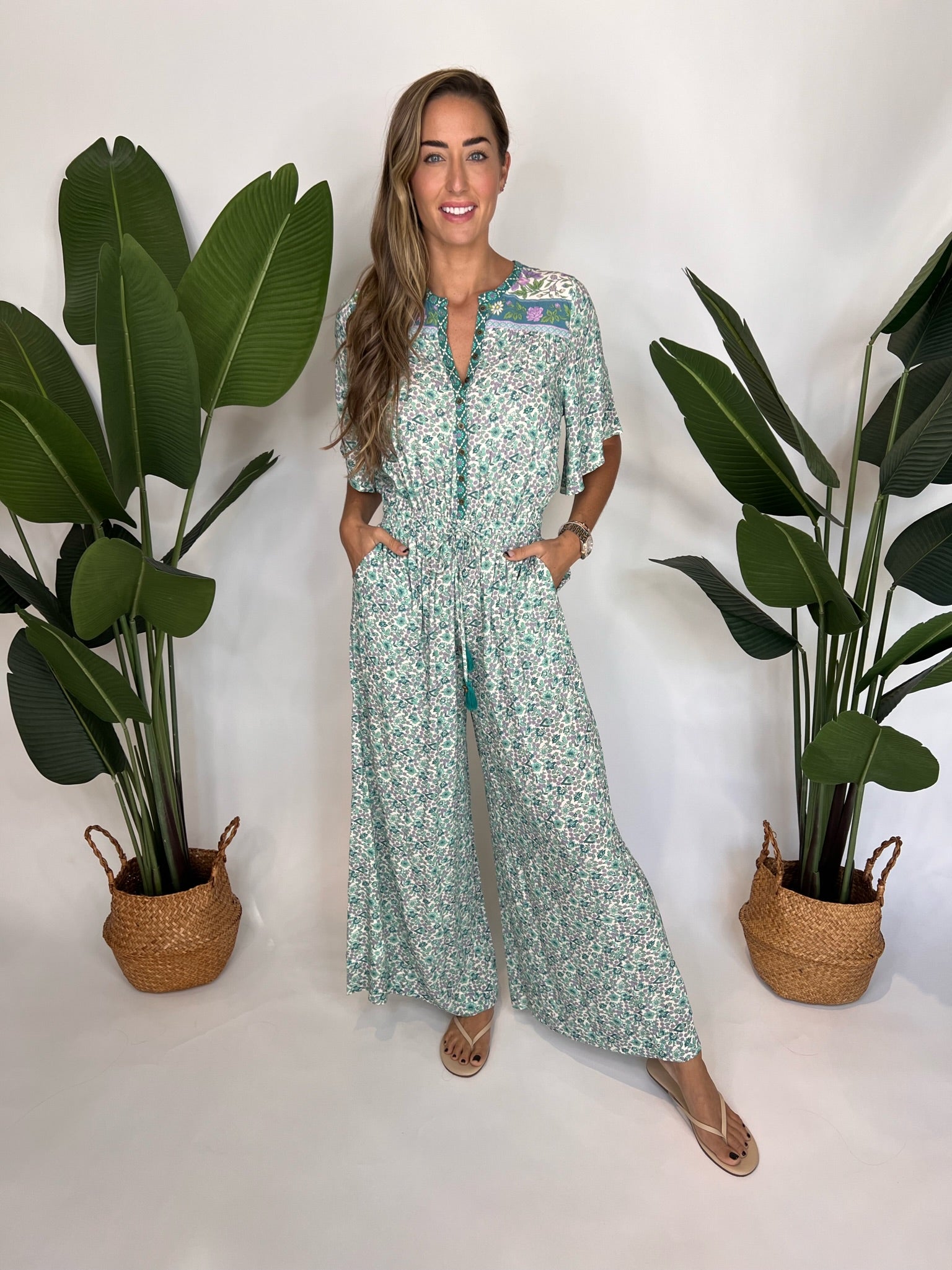 Spell Sienna Jumpsuit Jade