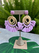 GSA Rattan Fan Earrings