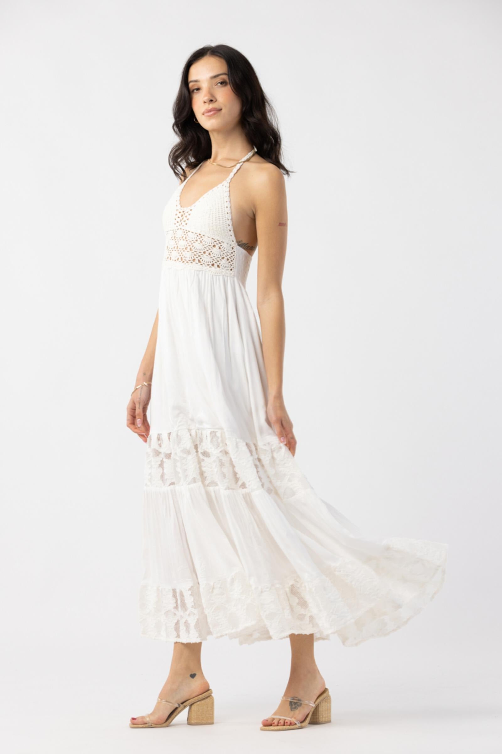 Tiare Hawaii Isabella Maxi Dress Off White | Vagabond Apparel Boutique