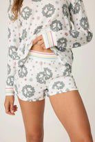 PJ Salvage Joy To The World Short Ivory | Vagabond Apparel Boutique