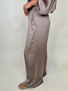 KLD Stretch Satin Wide Leg Pant | Vagabond Apparel Boutique