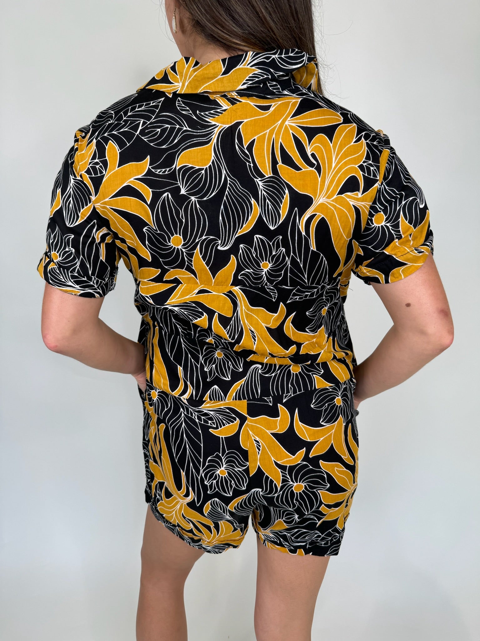 Khush Caraiva Romper Tropical Black | Vagabond Apparel Boutique