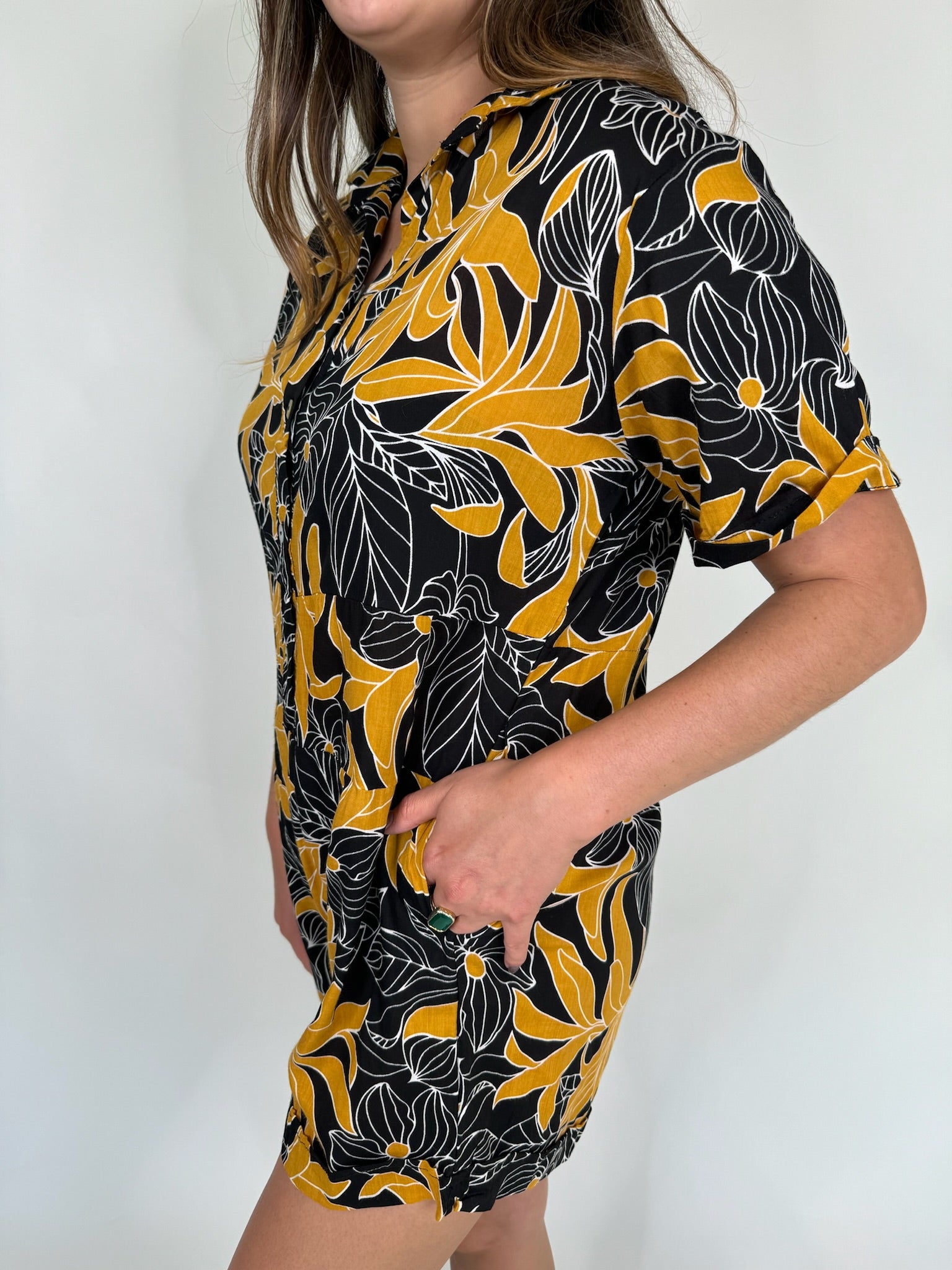 Khush Caraiva Romper Tropical Black | Vagabond Apparel Boutique