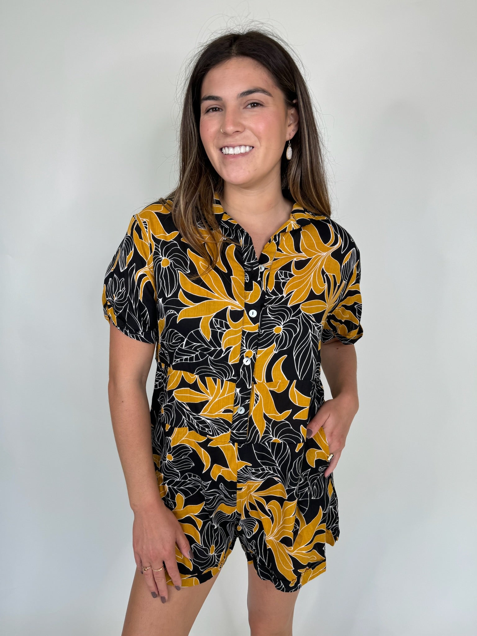 Khush Caraiva Romper Tropical Black | Vagabond Apparel Boutique