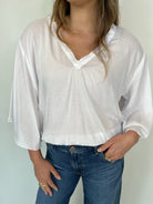 Khush Kiely Top Solid White | Vagabond Apparel Boutique