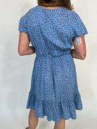 Khush Manoa Dress Granelli Blue | Vagabond Apparel Boutique