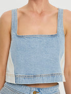 Kivari Carla Denim Top  | Vagabond Apparel Boutique