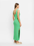 Kivari Martina Maxi Knit Dress Green | Vagabond Apparel Boutique