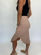 LA Made Brenna Skirt Sand | Vagabond Apparel Boutique