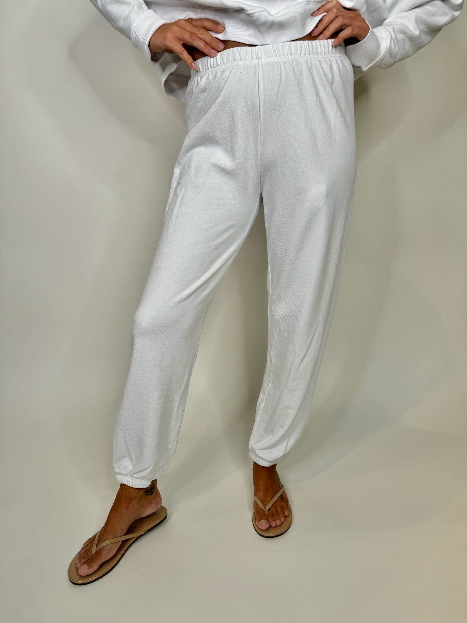 LA Made Classic Sweatpant White | Vagabond Apparel Boutique