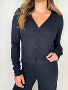 LA Made Sweet "V" Cardi | Vagabond Apparel Boutique