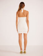 Mink Pink Solano Diamond Knit Mini Dress White | Vagabond Apparel boutique