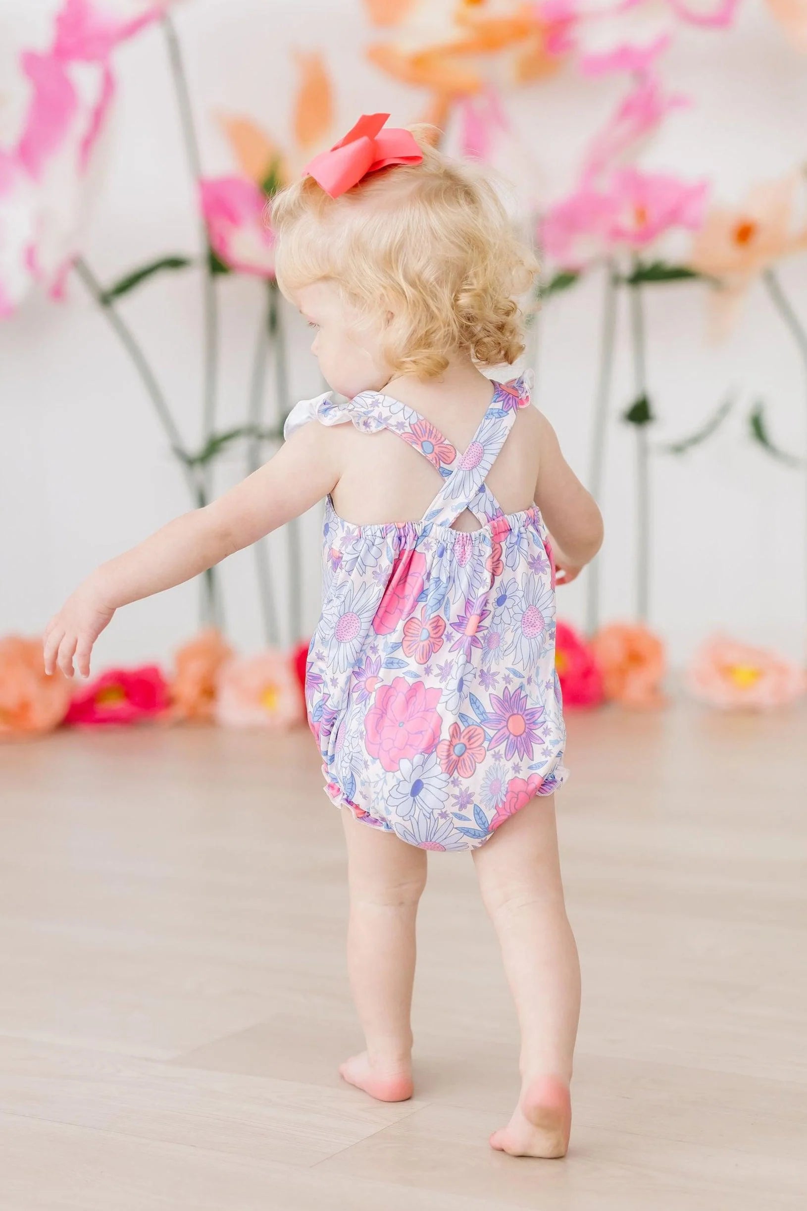 Mila & Rose Sweet Springtime Cross Back Romper | Vagabond Apparel Boutique