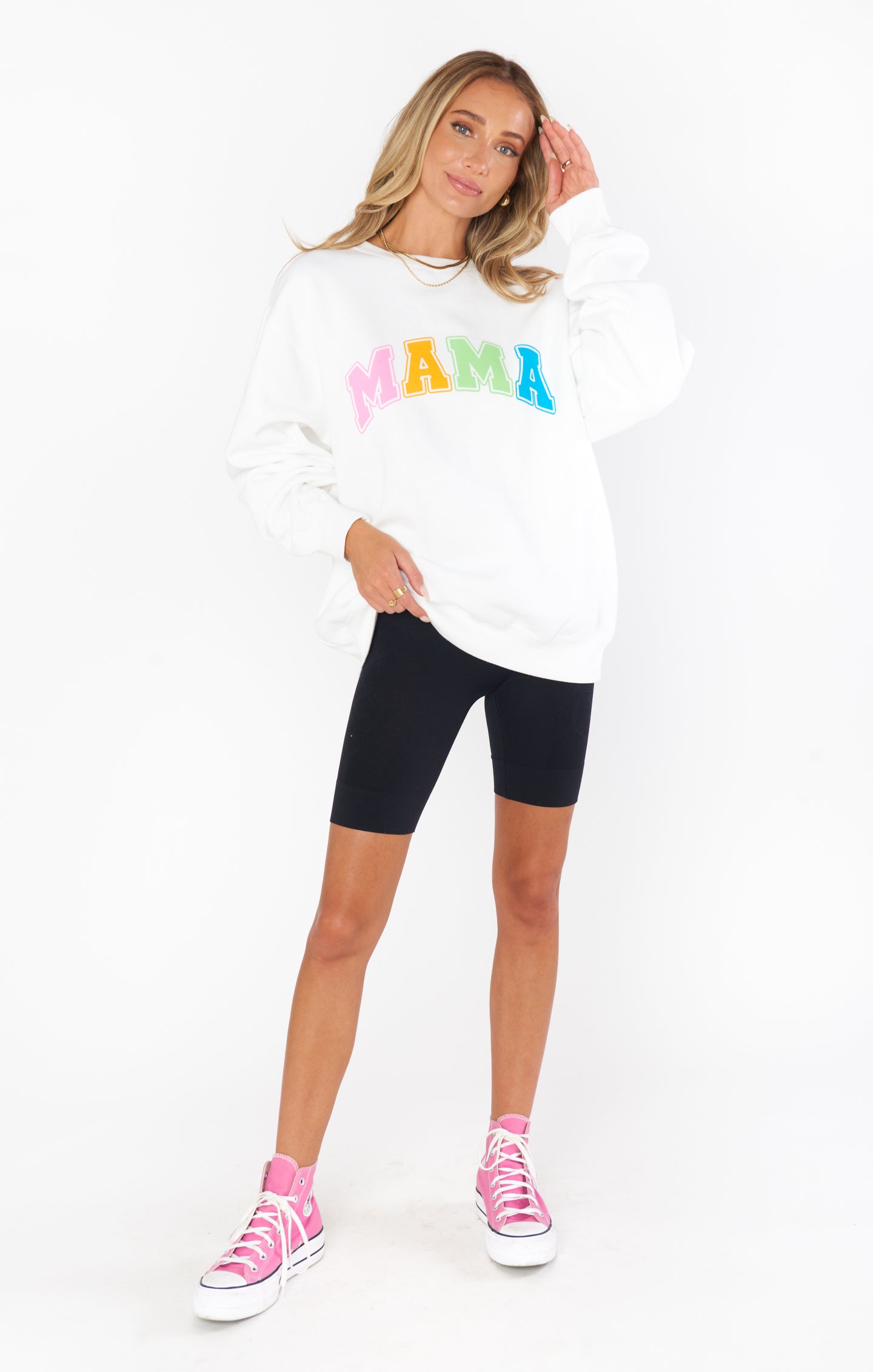 Show Me Your Mumu Stanley Mama Sweatshirt White