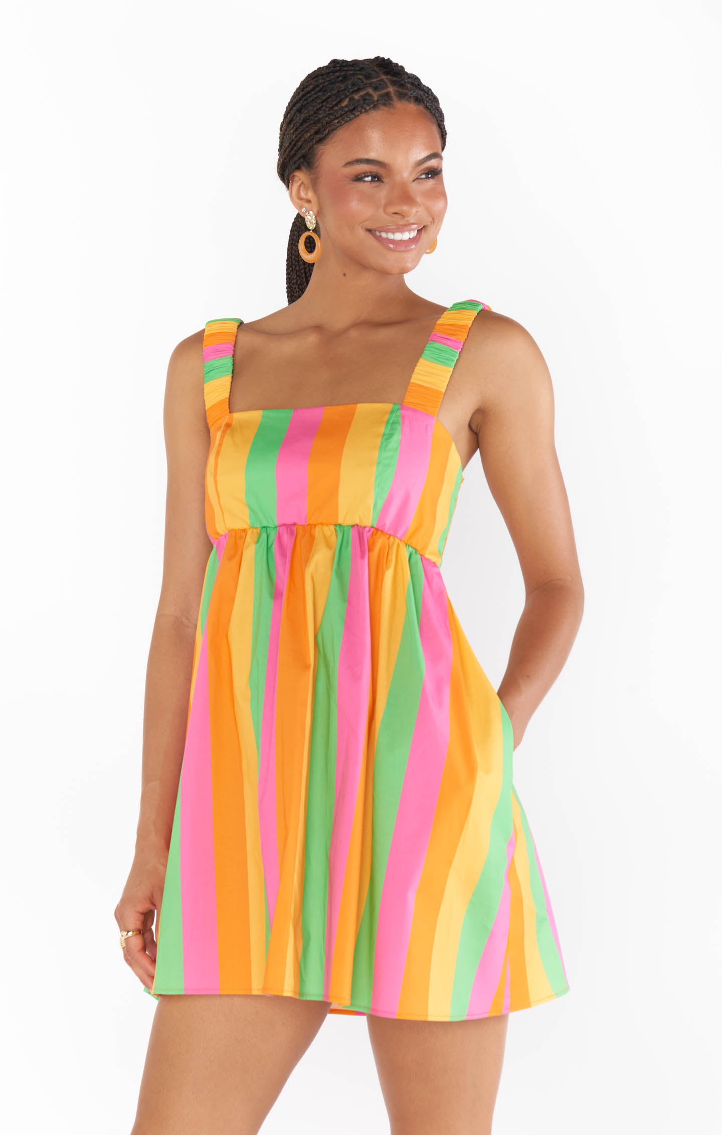 Show Me Your Mumu Fling Mini Neon Stripe