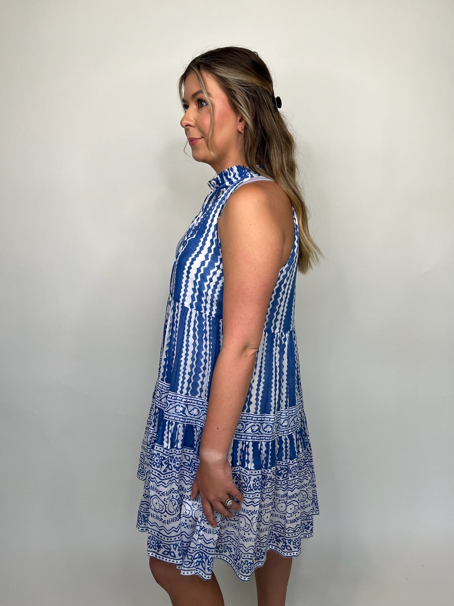 Oliphant Sleeveless Tiered Dress  | Vagabond Apparel Boutique