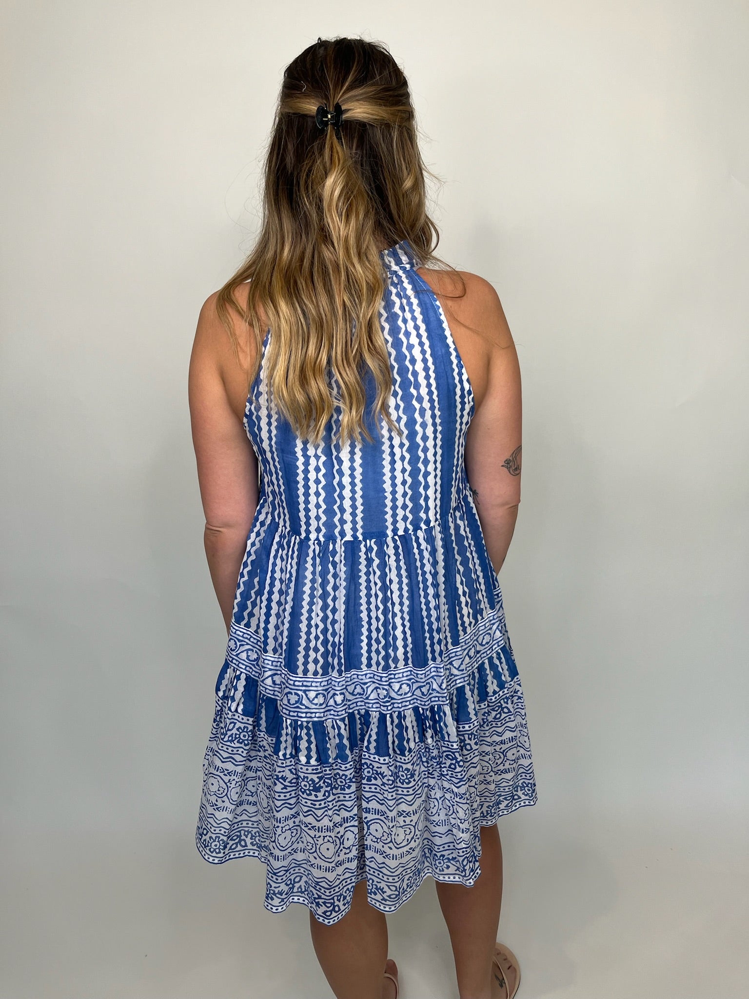 Oliphant Sleeveless Tiered Dress  | Vagabond Apparel Boutique