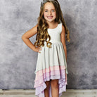 Oopsie Kid Hi-Lo Frill Tier Ombre Dress | Vagabond Apparel Boutique