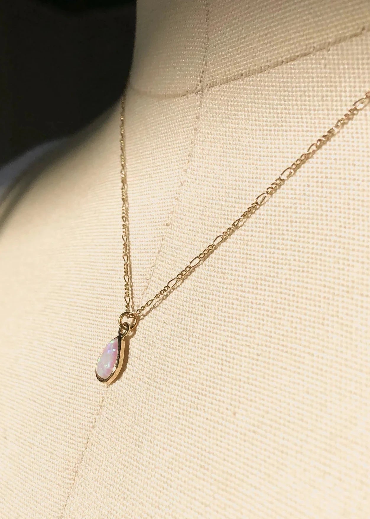 Silver Girl Opal Teardrop Necklace | Vagabond Apparel Boutique