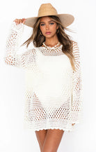 Show Me Your Mumu Paula Pullover White Crochet | Vagabond Apparel Boutique