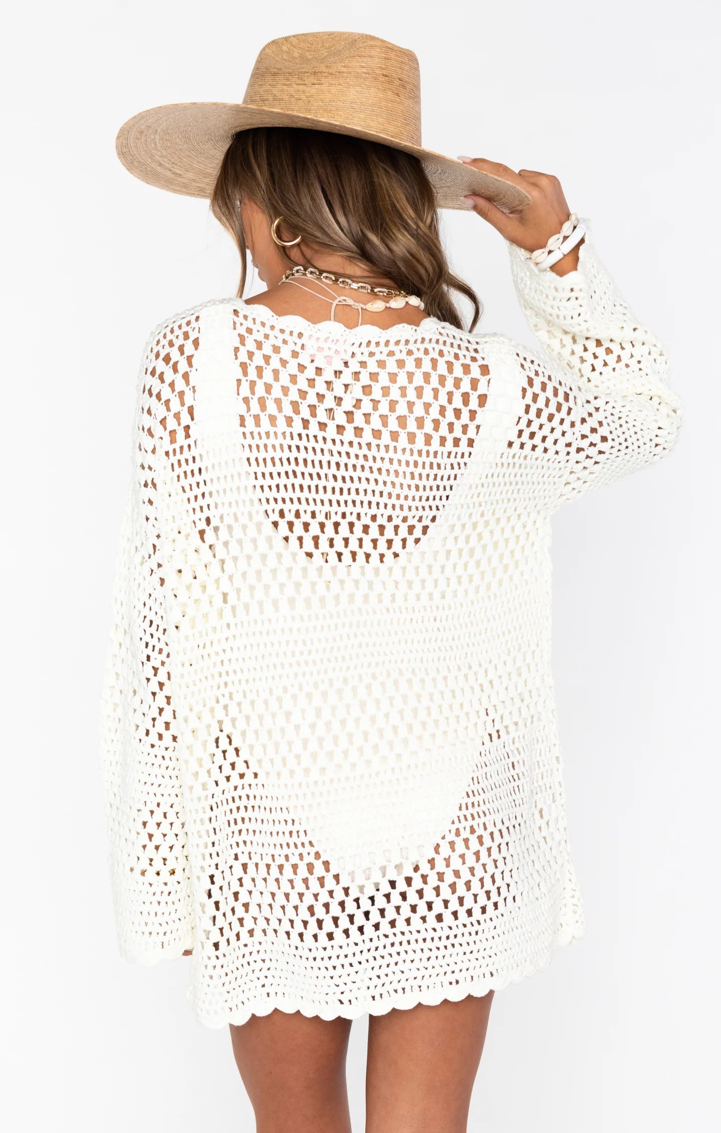 Show Me Your Mumu Paula Pullover White Crochet | Vagabond Apparel Boutique