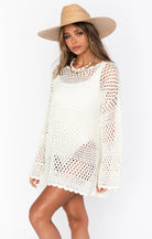 Show Me Your Mumu Paula Pullover White Crochet | Vagabond Apparel Boutique