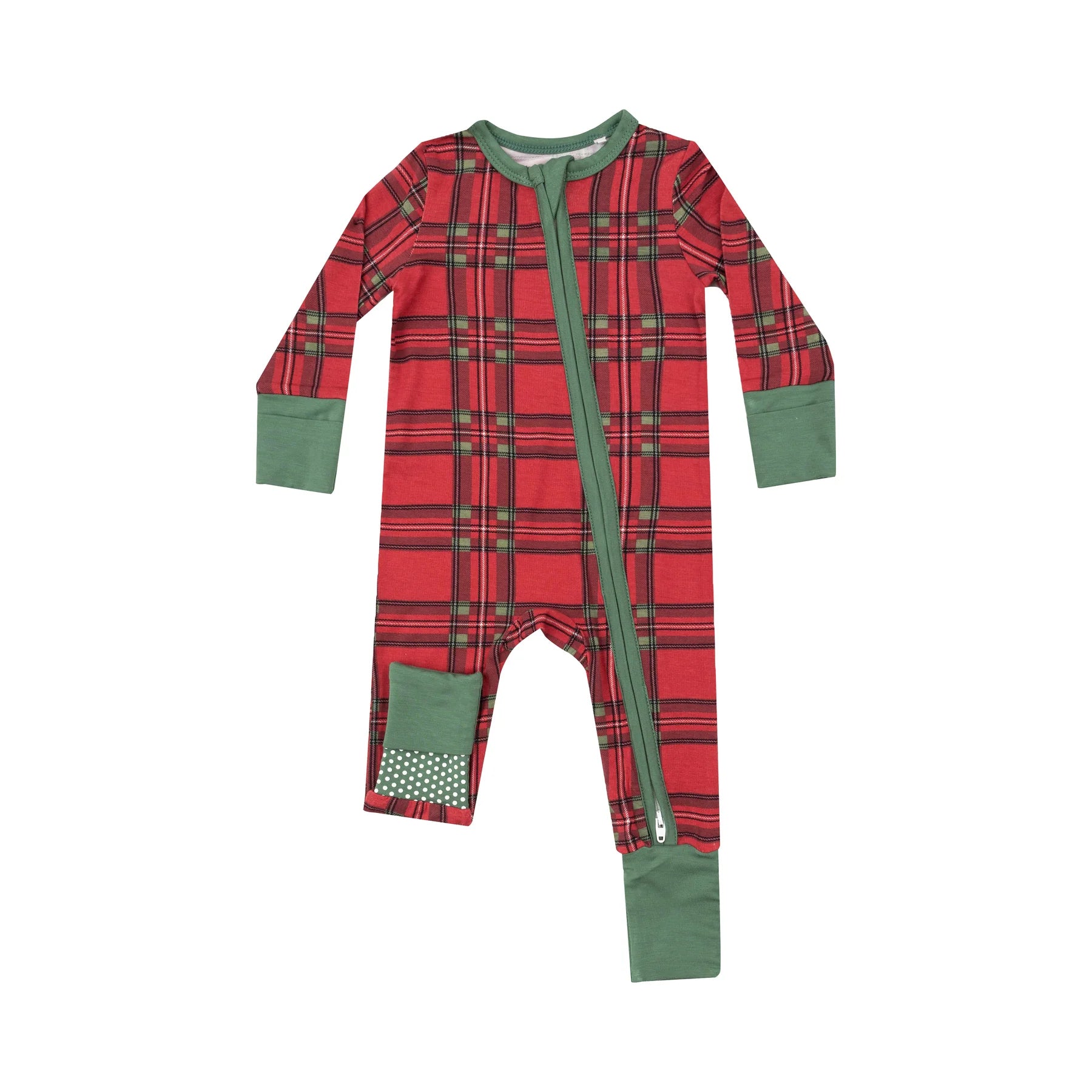 Angel Dear Plaid 2-Way Zipper Romper | Vagabond Apparel Boutique