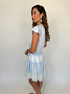 Pranella Rider Mini Dress Sky Blue | Vagabond Apparel Boutique