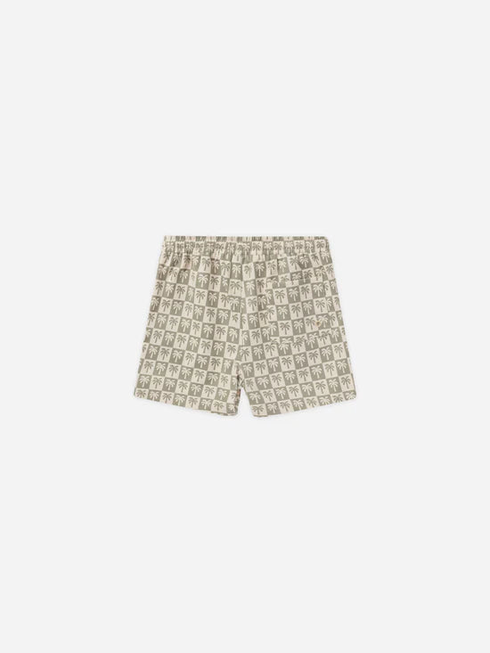 Rylee & Cru Boardshort Palm Check 