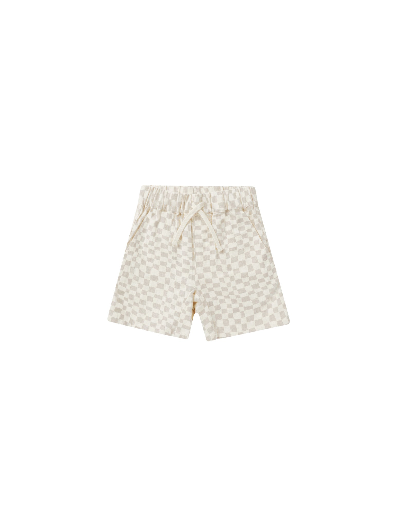 Rylee & Cru Bermuda Short Dove Check