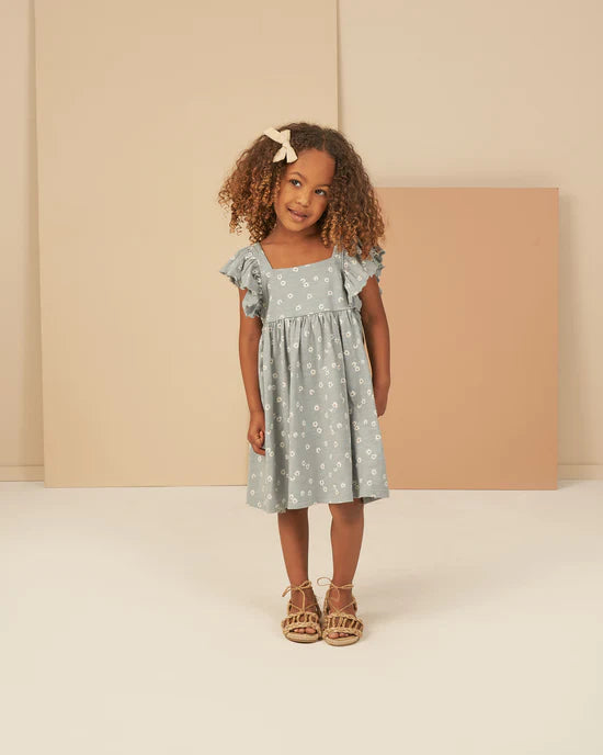 Rylee & Cru Mariposa Dress Blue Daisy