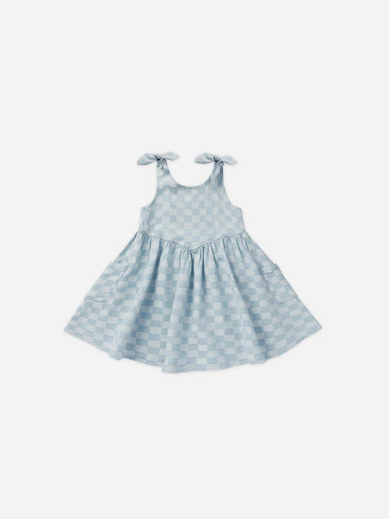 Rylee & Cru Summer Dress Blue Check