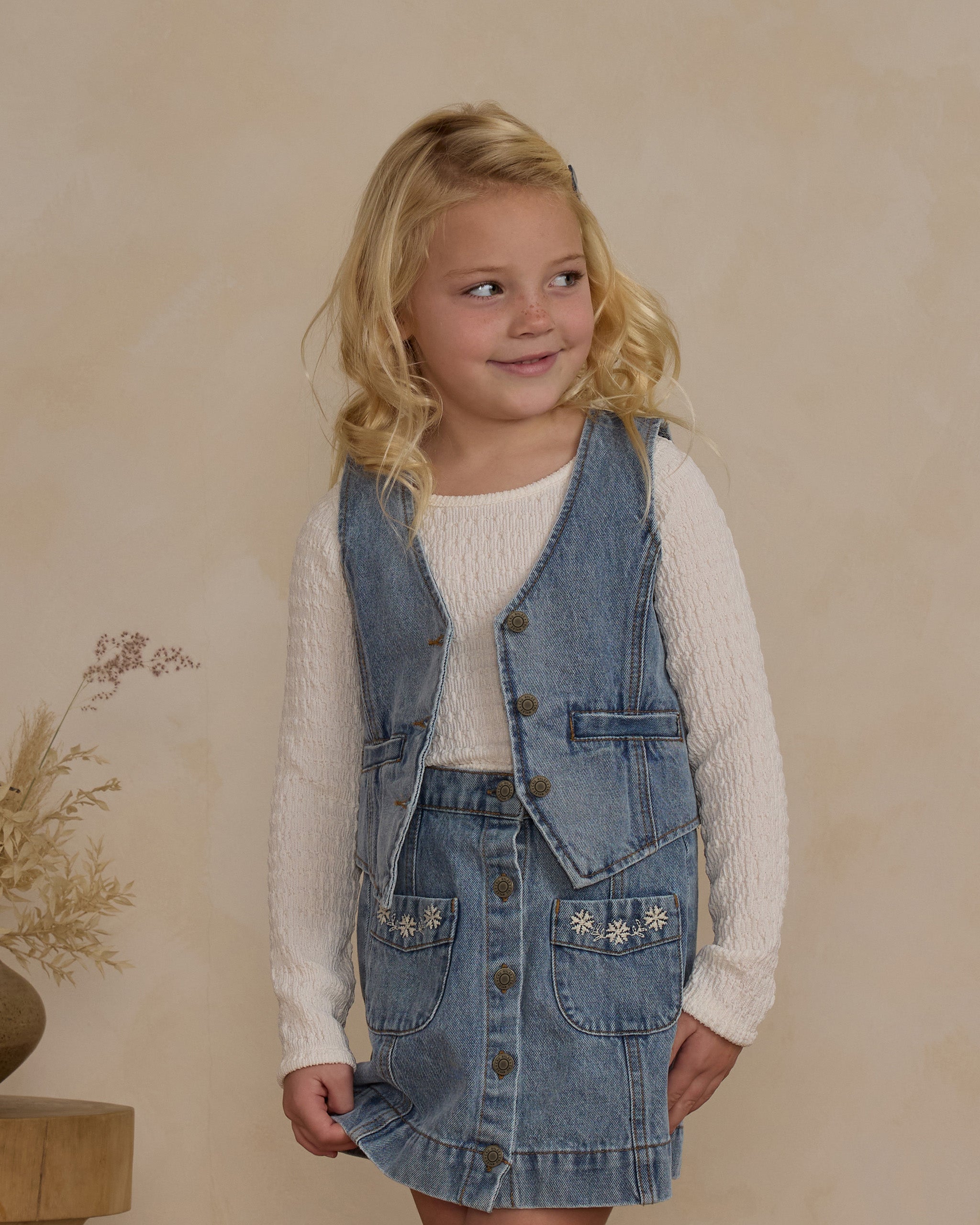 Rylee & Cru Denim Vest | Vagabond Apparel Boutique