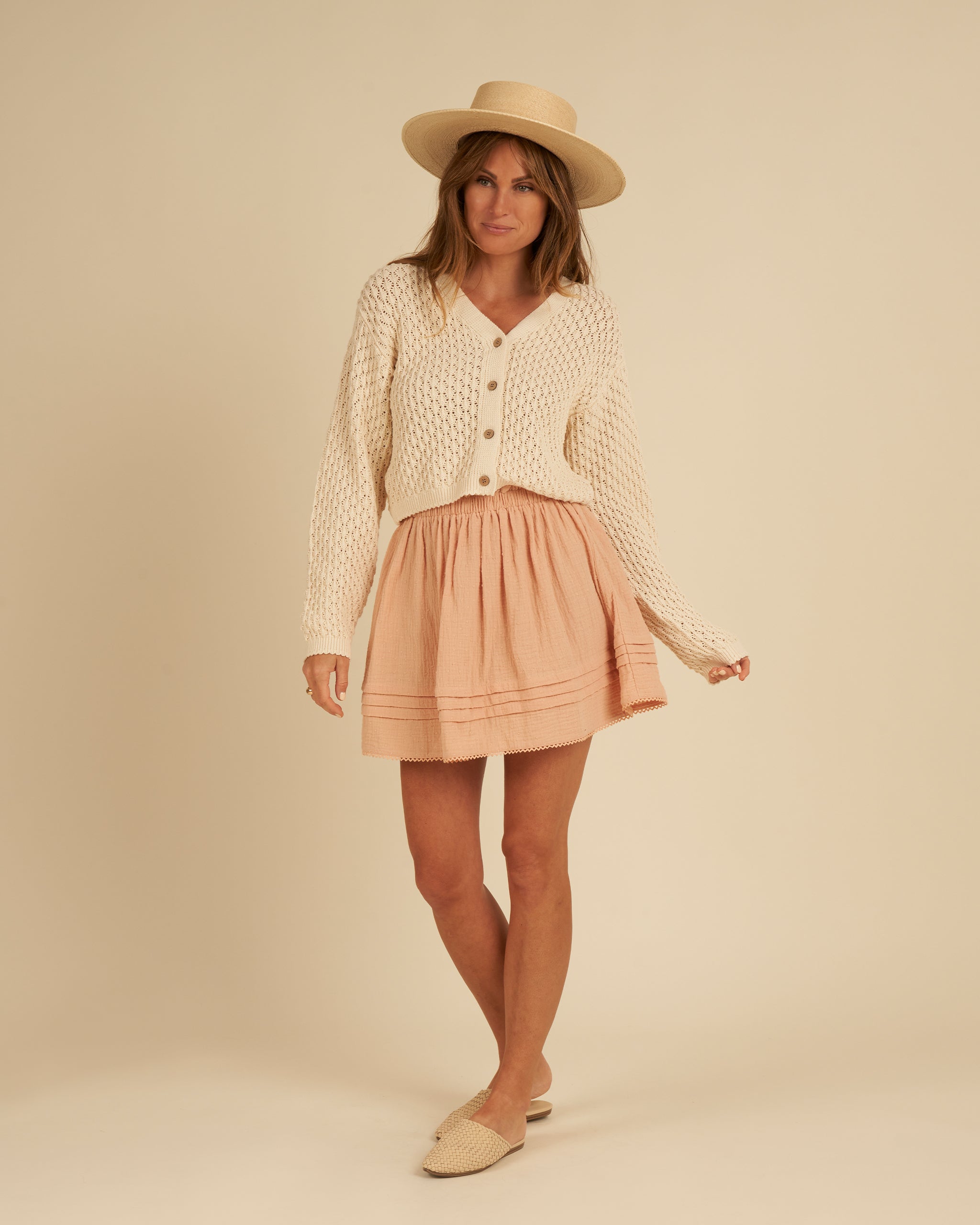 Rylee & Cru Women Mae Skirt Apricot