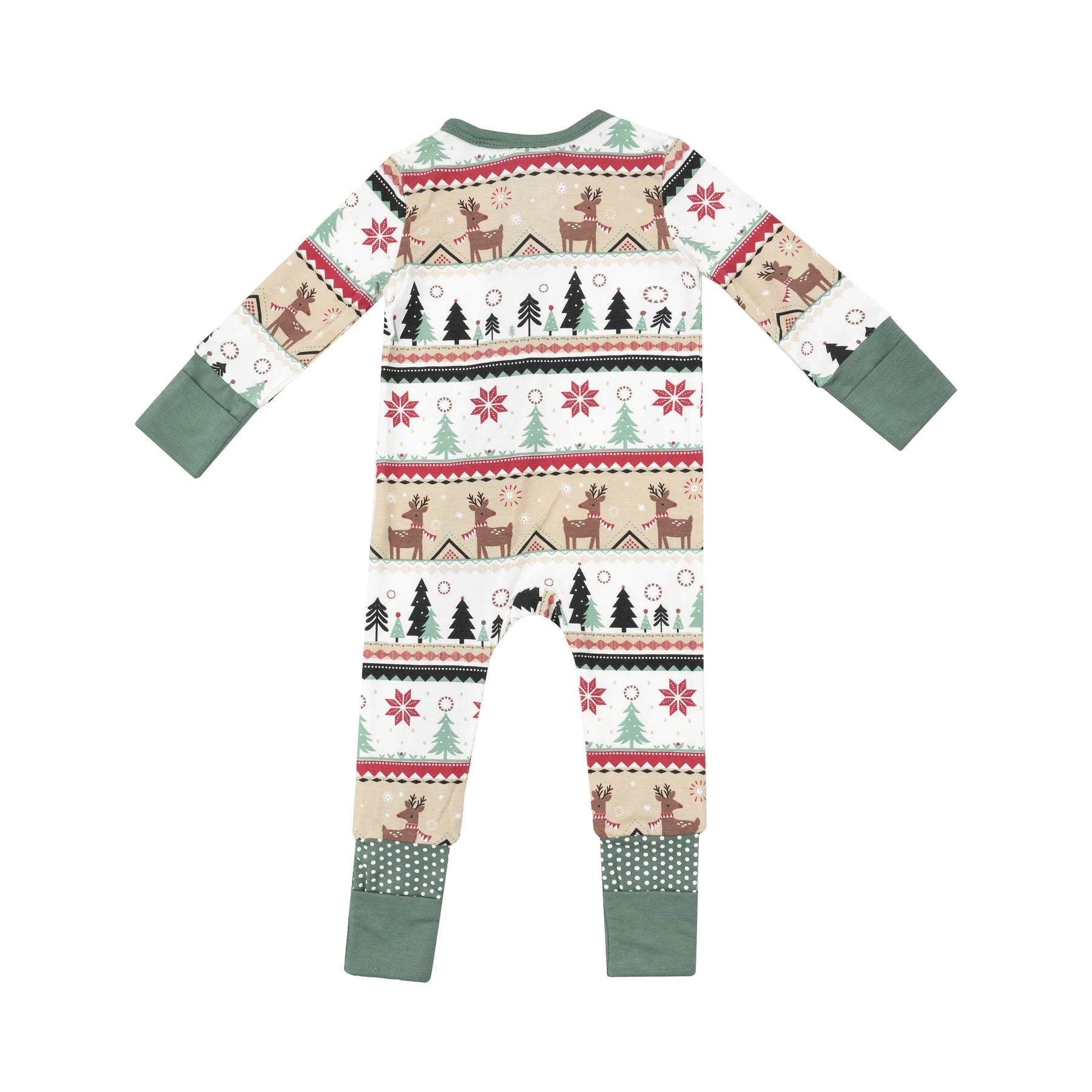 Angel Dear Reindeer Fair Isle 2-Way Zipper Romper | Vagabond Apparel Boutique