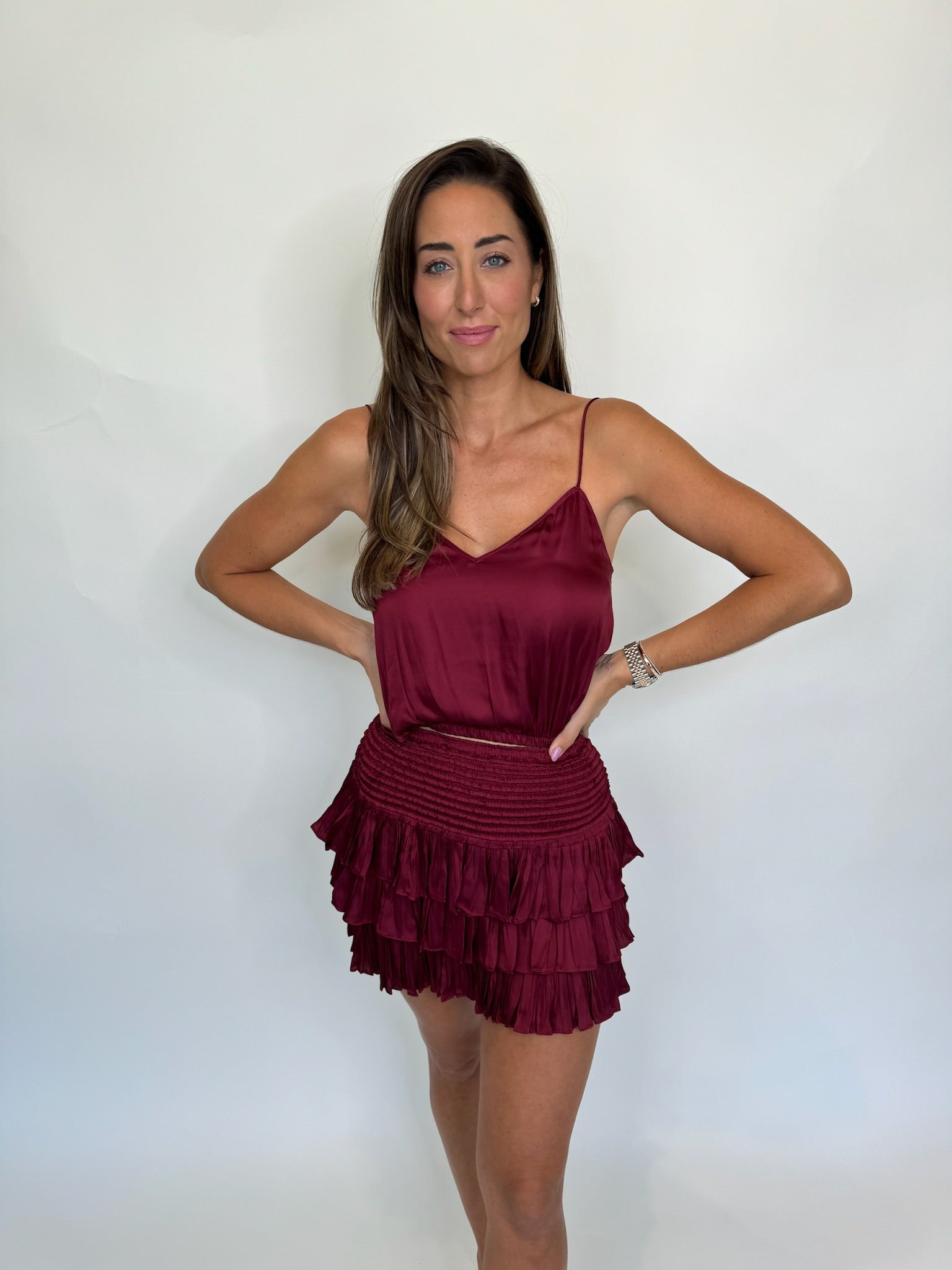 Reset Amore Top Maroon | Vagabond Apparel Boutique