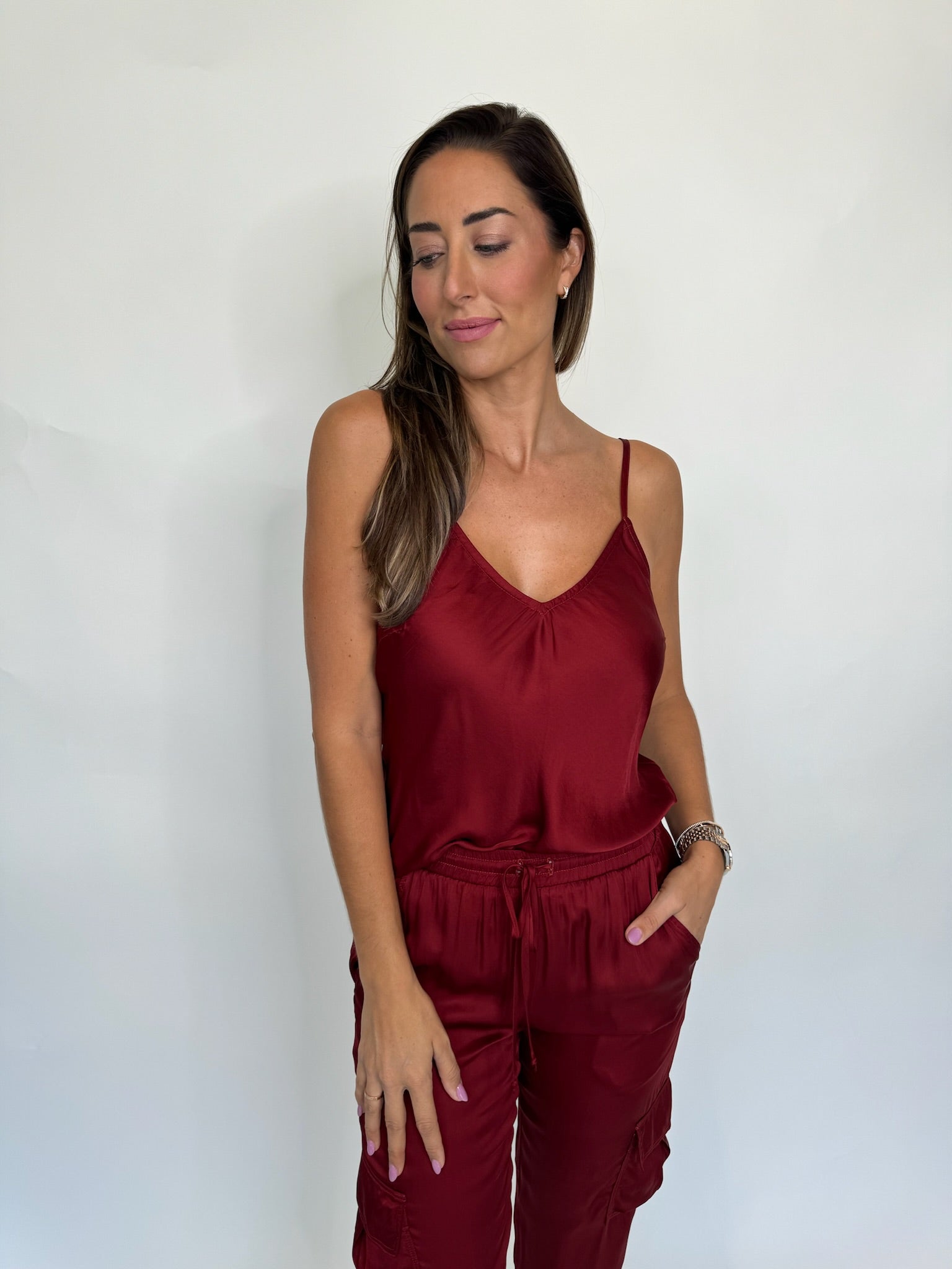 River & Sky Satin Cami | Vagabond Apparel Boutique