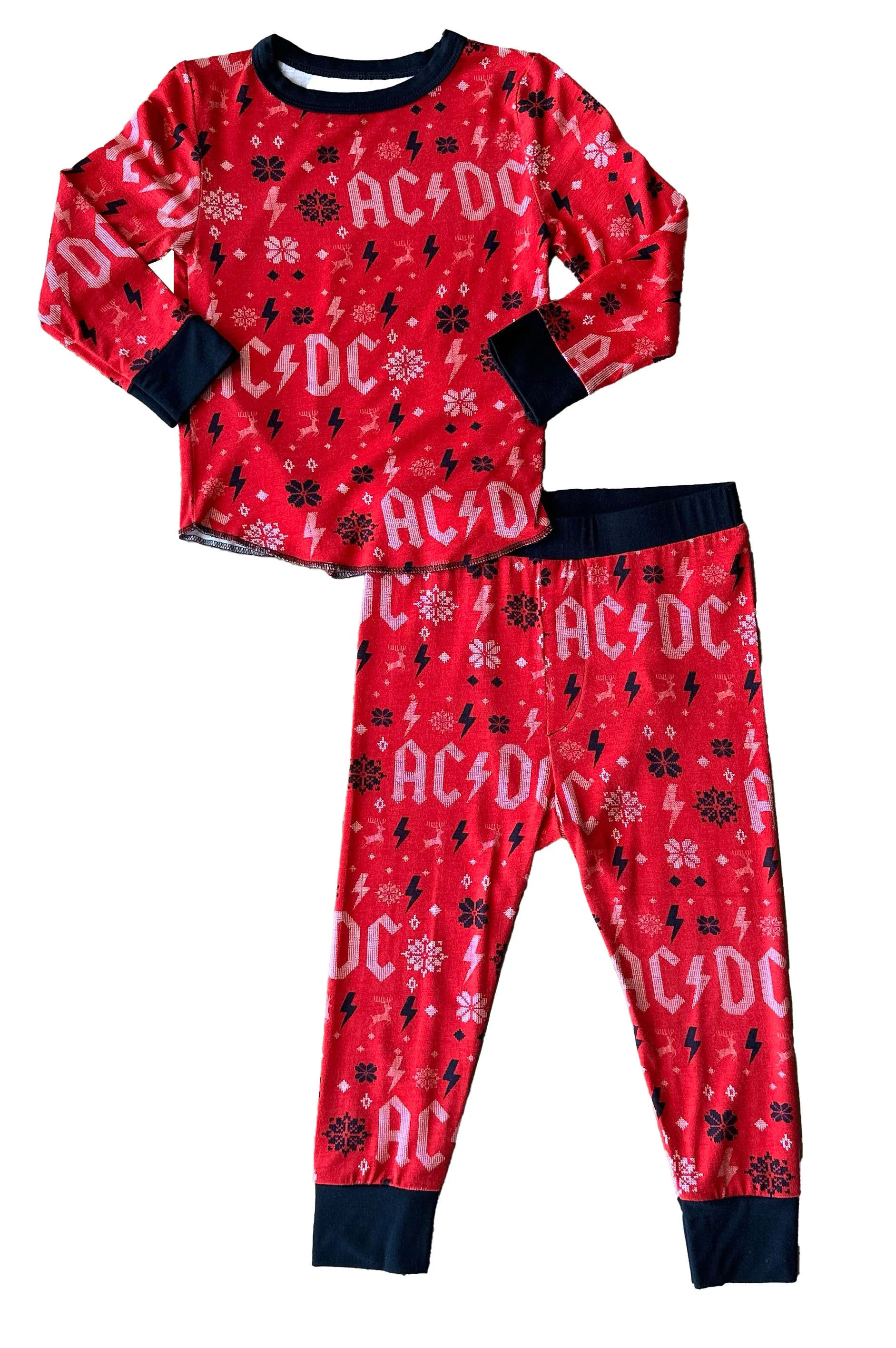 Rowdy Sprouts AC/DC Holiday Bamboo Thermal Set | Vagabond Apparel Boutique