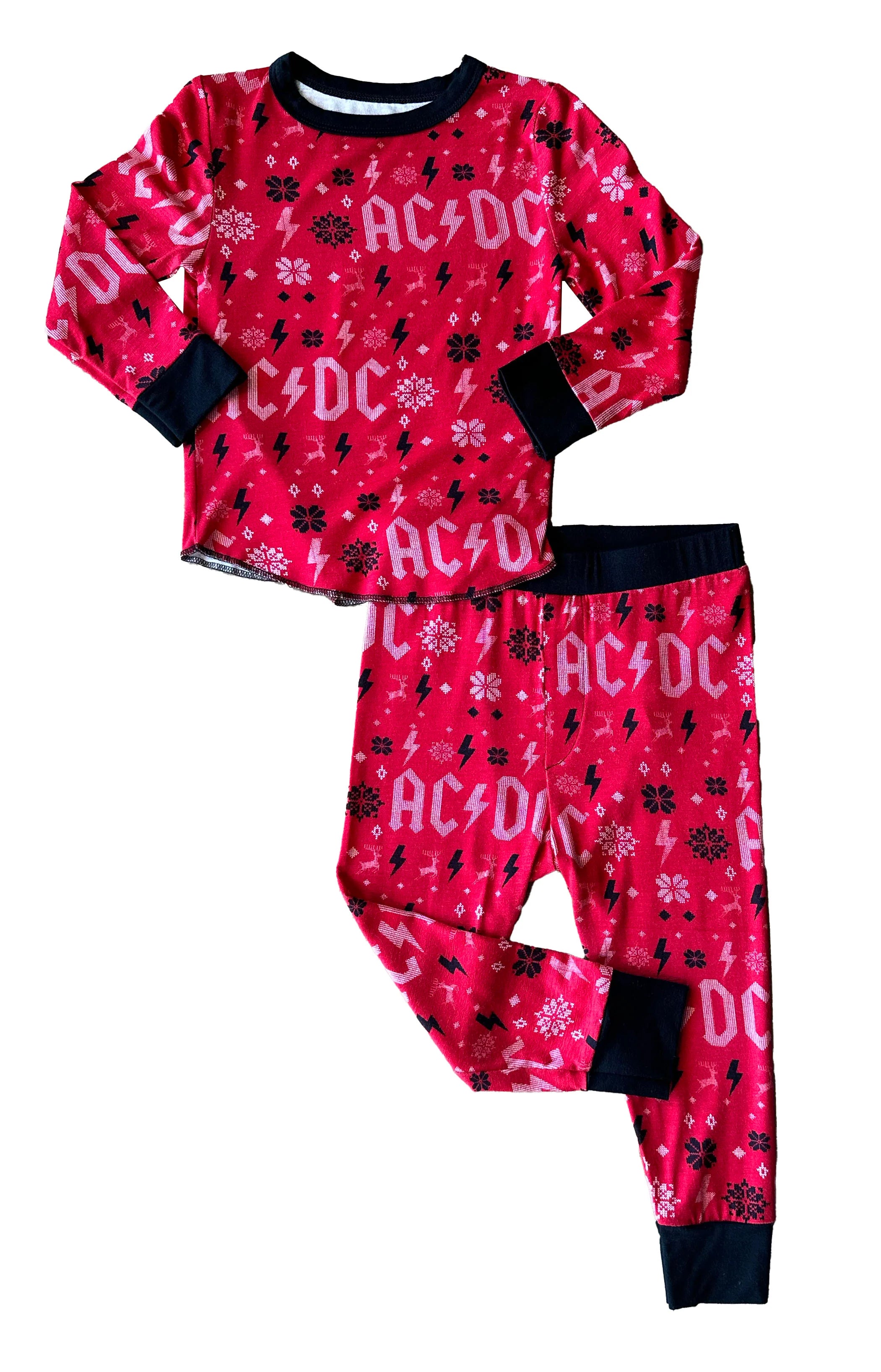 Rowdy Sprouts AC/DC Holiday Bamboo Thermal Set | Vagabond Apparel Boutique