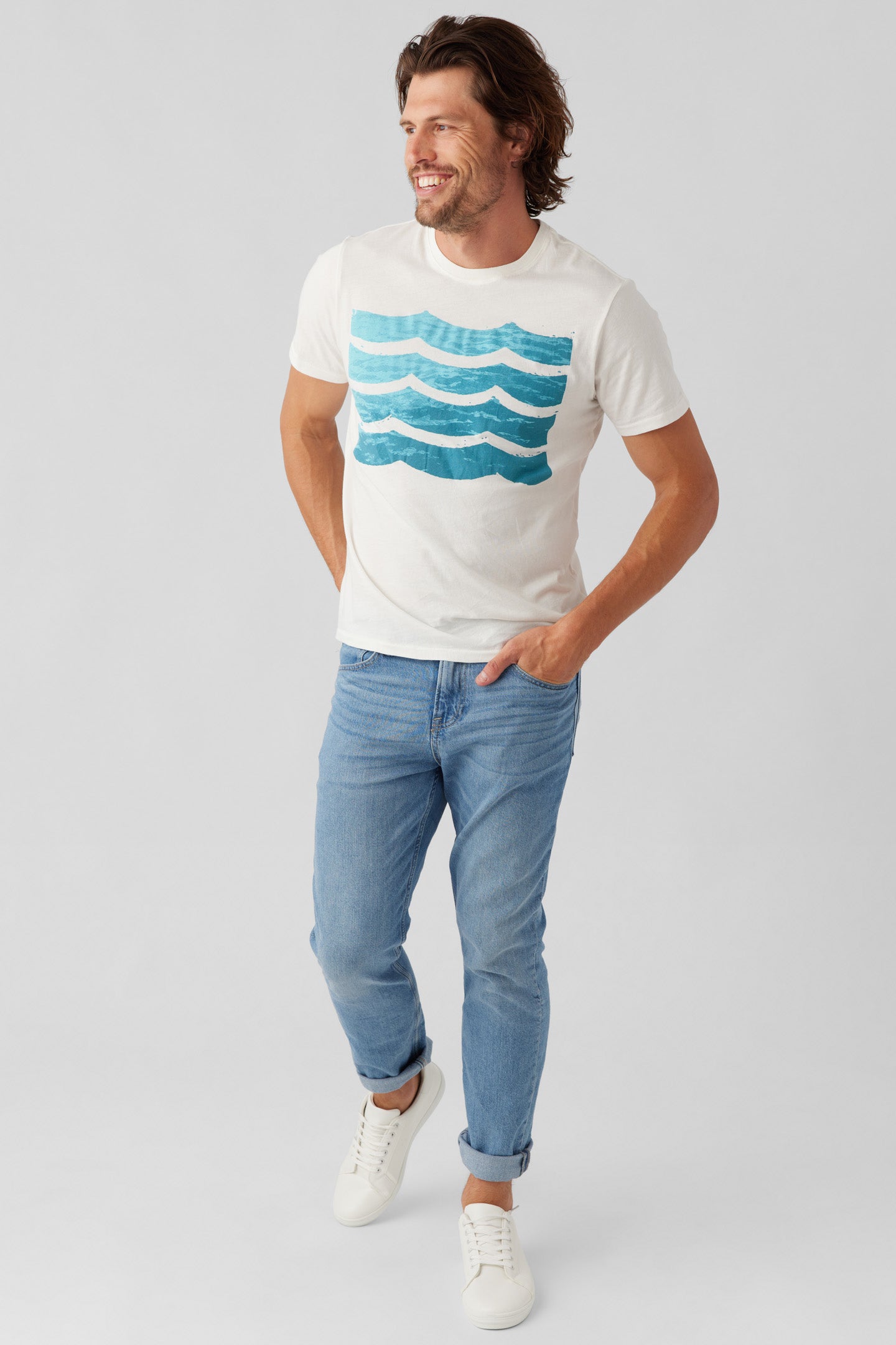 Sol Angeles Men Baltic Sea Wave Crew | Vagabond Apparel Boutique