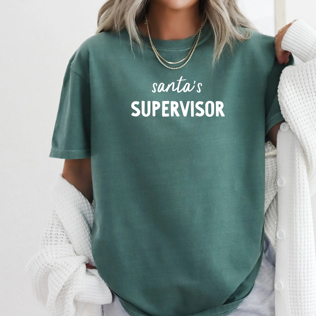 Saved By Grace Santas Supervisor Tee Green | Vagabond Apparel Boutique