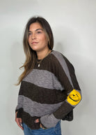 Stitch Drop Happy Face Sweater | Vagabond Apparel Boutique