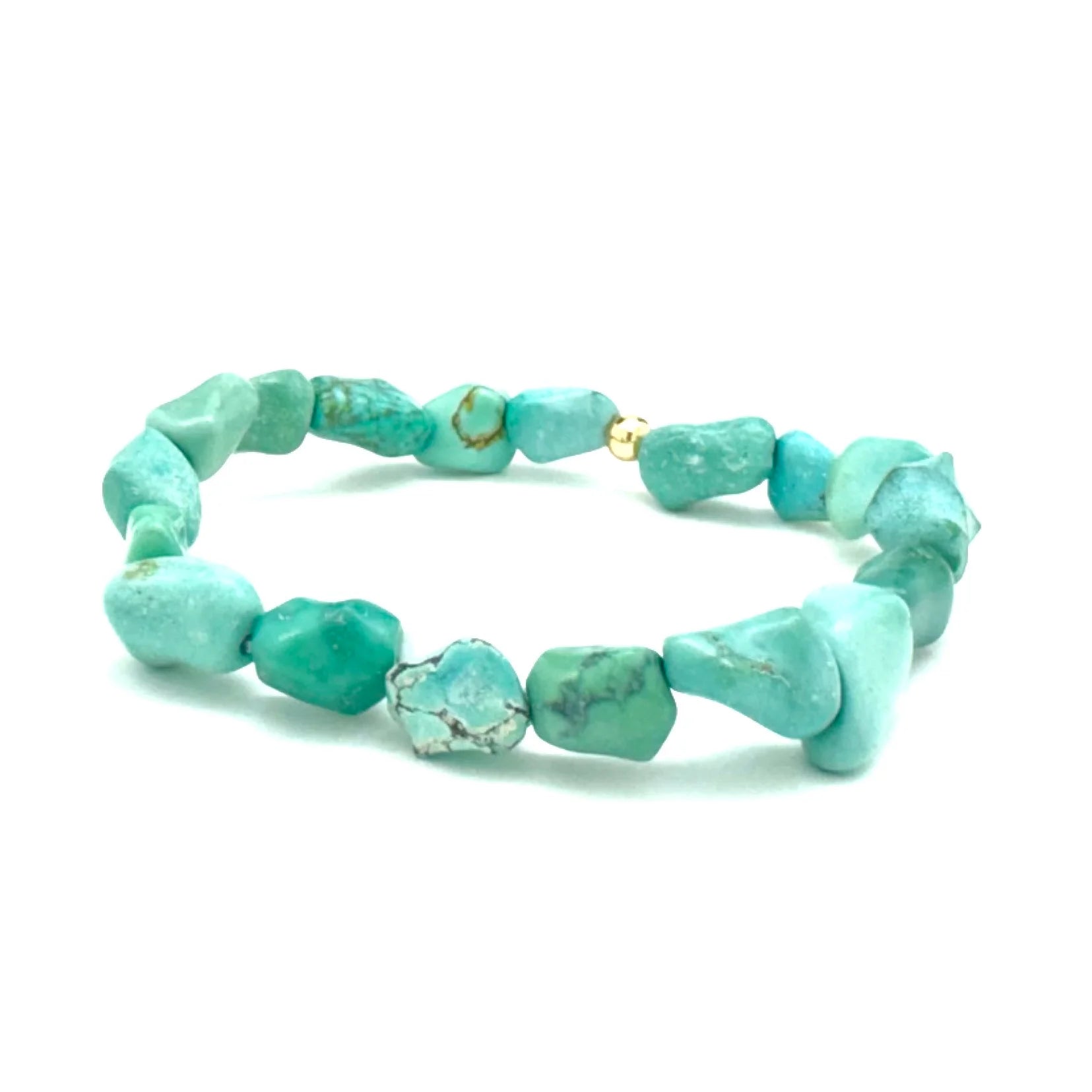 Silver Girl Turquoise Nugget Bracelet | Vagabond Apparel Boutique