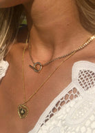 Silver Girl Vintage Heart Necklace | Vagabond Apparel Boutique