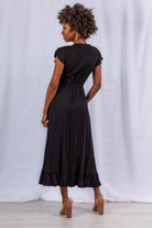 Sea Lustre Havana Maxi Wrap Dress Black | Vagabond Apparel Boutique